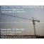 Q345B steel Self Climbing Tower Crane For Wharf , TC6010-6 150m Leg-fixed