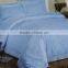 4 pieces plain dyed silk cotton satin jacquard embroidery bed sheet set