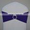 Cheap single layer spandex chair sash with round buckle for sale