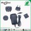 Interchangeable plugs power adapter 12V 1.5A
