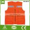 custom high visibility traffic mesh /solid fabric high road safety waistcoat