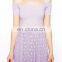 CHEFON Spot pleated lace short backless dresses