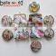 Fashion Women Cavans Printed Custom Small Purse With Mirror Sets