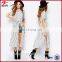 2015 New Woman Clothing Stripe Midi Shirt Dress for Women
