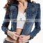 European Style High Quality Slim Fit Casual Denim Jacket For Women