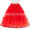 Belle Poque Women Red vintage Crinoline Petticoat Underskirt for vintage retro dresses BP000177-3