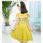 TOP sale sleeveless 100 cotton off shoulderbaby girl fairy dress