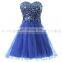 Latest Youthful Sweetheart Sleeveless Lace-up Tulle Sequins Mini Homecoming Dresses SD032