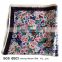 Silk small flowers printing scarf for girls