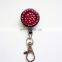 Xiangxing high quality retractable yoyo badge holder, rhinestone retractable yoyo id card holder