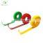 Customized back to back hook and loop garden plant wire tie