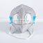 Non woven sanitary three layer medical gray respirator cup face mask