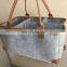 felt diaper caddy changing pad round edge and leather corner