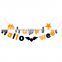 Halloween home decoration Bat Spider pumpkin design Flag Wall party supplies