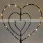 LED Heart Metal Holder Copper Wire Rice Led String Light Home Bedroom Wall Decoration For Kids,Girl Gift