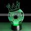 7 Colors Change 3D LED Night Light Football Helmet Touch Sensor USB Table Lamp Home Decor Kids Gift