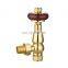 Uk style trv copper brass heating valves angle radiator