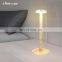 Luxury rechargable restaurant cordless ceramic table lamp