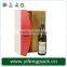 elegant customized cardboard wine box/ flip top paper wine box with magnetic catch/ popular paper wine bottle box supplier