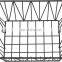 Amazon Hot Sale Wholesale Durable Iron Metal Wire Home Goods Fruit Supermarket Shopping Storage Basket Organizer