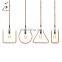 Tonghua Vintage 4 Shapes Hemp Wrapped Iron LED  Edison Bulb Pendant Lamp Home Bar Decorative Hanging Light