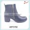 Delicate design hot sale competitive price snakeskin golden zipper high ankle length boots for women