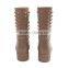 Beautiful hedgehog shoes woman knee high platform wellington rain boots