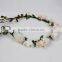 New Design Mori Girl Hiar Artificial Flower Wreath For Wedding