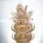 Hot Nordic Crystalroom Home Decor Modern Golden Pineapple Storage Jar Glass Decoration Accessories Interior