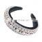 Fashion Designer Luxury Handmade, Glitter Crystal Rhinestone Wide Padded Headband for Women Hair Accessories jewelled/