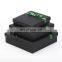 3 in 1 black nesting merry christmas gift set ornament present packaging box with ribbon decoration and lids