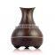 Led USB Wood Grain Ultrasonic Air Humidifier Aroma Humidifier For Dry Skin