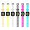 For apple watch band neon color TPU compatible with for iwatch bands replacement strap 38mm 42mm + protective frame case