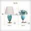 Large Green Nordic Style Ceramic Luxury Home Vase With Lid