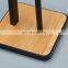 Household Bathroom Tissue Paper Storage Shelf Long Handle Standing Wooden Bamboo Matt Black Finish Toilet Paper Holder