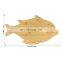 Fish-Shaped Bamboo Wood Cutting Board for Kitchen