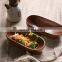 Hot Sale Boat Shape Wooden Salad Bowl