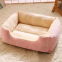 Manufacturer Wholesale New Design Warm Comfortable Pet Bed for Cats Non-slip Bottom Rectangular Cushion