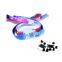 Adjustable Buckle NFC Small PVC Card Bracelet RFID Fabric Wristband NTAG213 Woven Wristbands With Bar Code