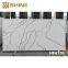 White and Grey Artificial Calacatta Quartz Slab for Indoor Kitchen Countertops and Table Tops Durable Quartz Stone