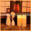 moving flame wick real wax led candle with timer