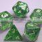 High quality plastic polyhedral dice set for board game