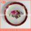 ceramics porcelain small plate coated colorful pearl glazed for souvenir and decorative dish custom