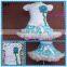 new fashion baby girl outfit,birthday elsa tutu set flower pattern girl 2pcs outfits