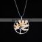2016 Fashion Silver Gems Opal Natural Stones Tree Of Life Unique Necklace SMJ0176