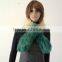Fashion dyed fox fur scarf in gradient color