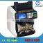 2016 two pocket bill counter money sorter machine sorting machine cash currency counting and automatic note banknote