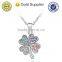 wholesale women temperamental fashion crystal ballerina pendant necklace