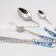 2013 New cutlery spoon fork knife sets with colorful laser logo on the handle