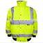 EN20471 high visibility fluorescent color reflective safety jacket